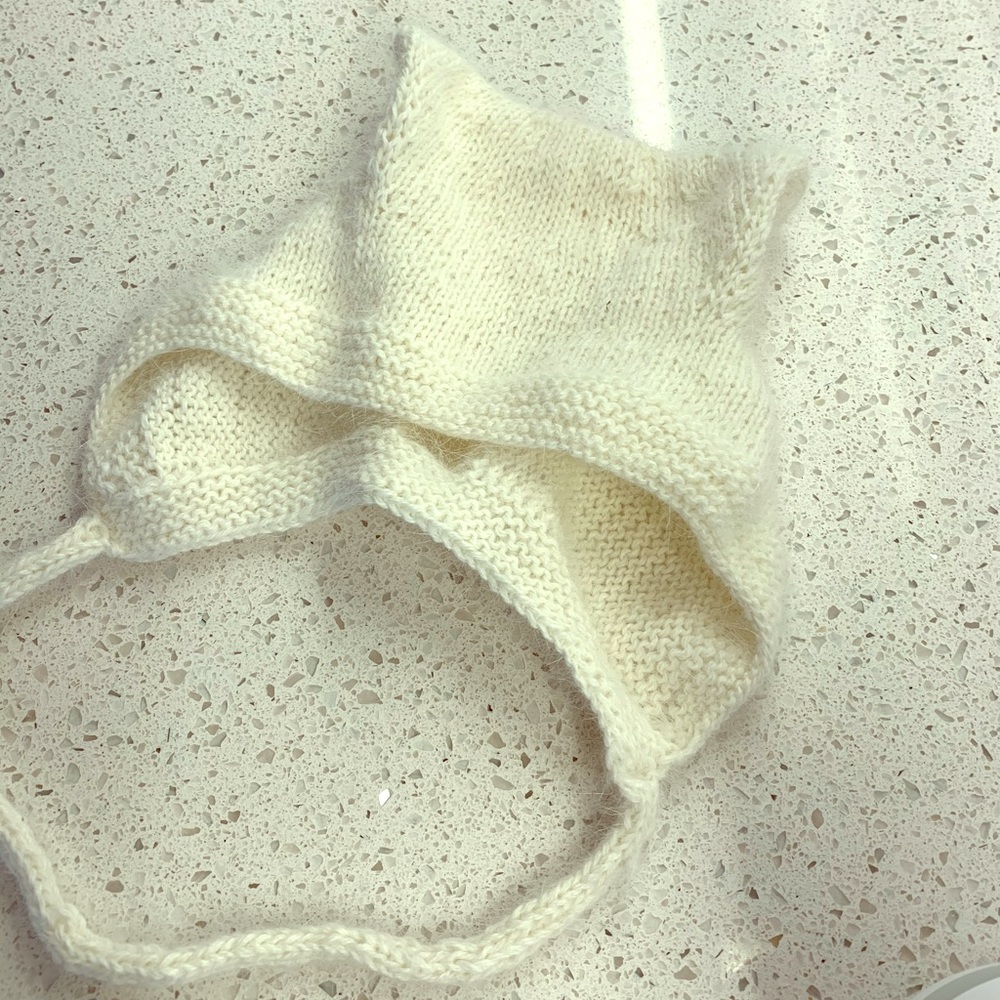 Custom 100% Angora kitty hat